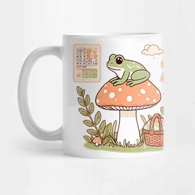 Cottage core, Frog on a mushroom design by Apparels2022